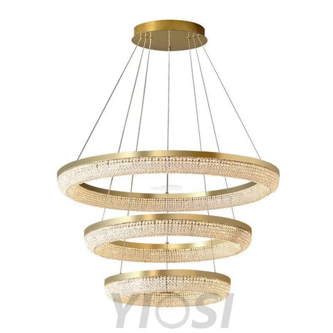 Round Crystal Ring Chandeliers - Yiosilamp