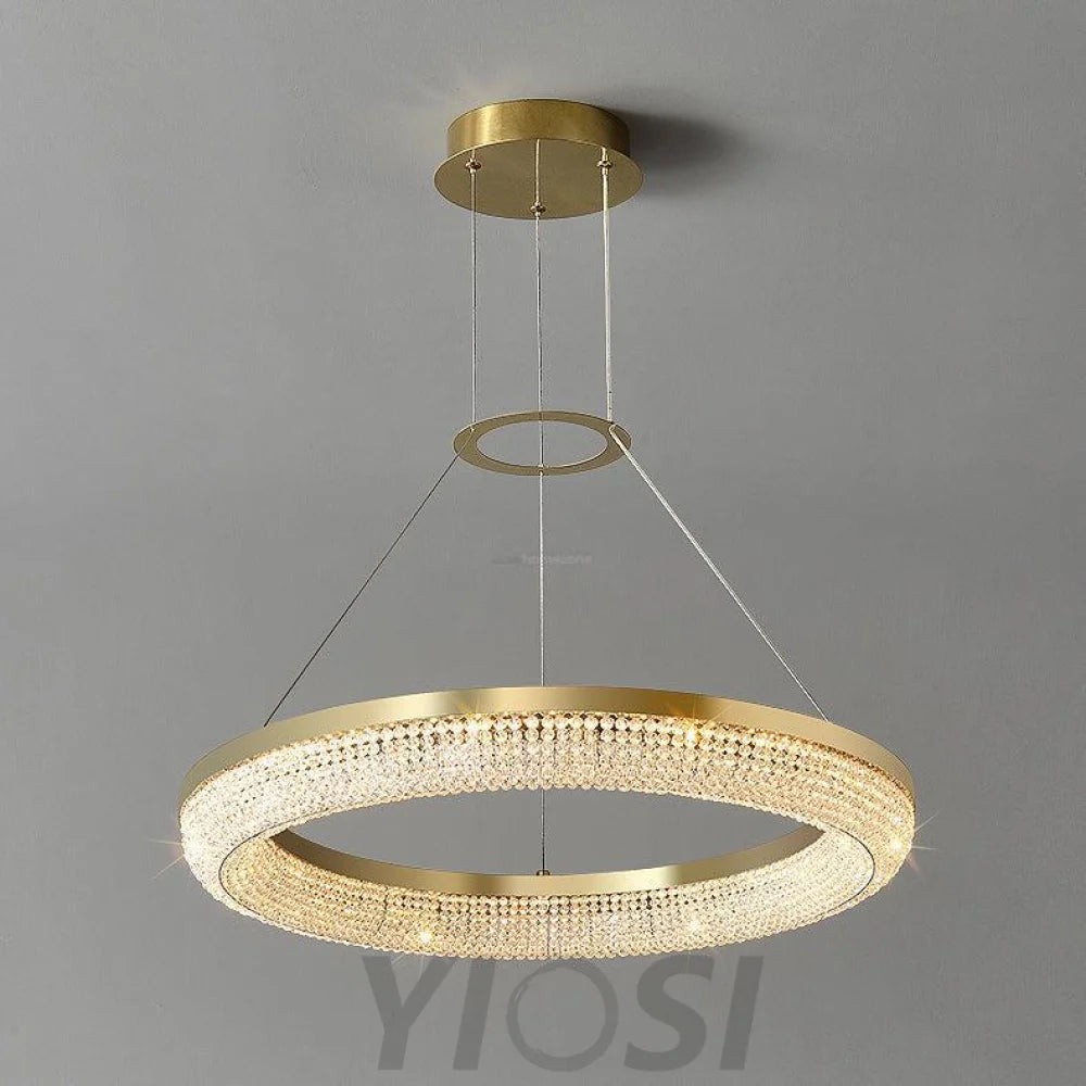 Round Crystal Ring Chandeliers - Yiosilamp