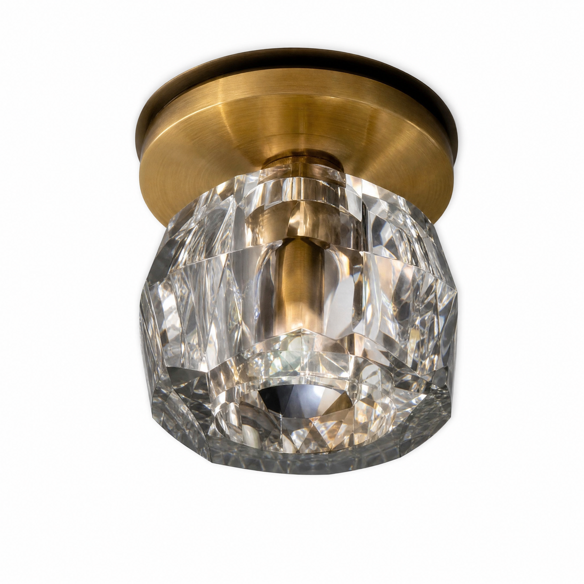 Round Golden Crystal Island Chandelier-1000