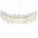 Round Golden Crystal Island Pendant Light-800