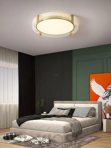 Round Low Profile Ceiling Light ∅ 15.7″ - Flush Mounts-1-Yiosilamp