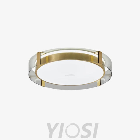 Round Low Profile Ceiling Light ∅ 15.7″ - Flush Mounts-1-Yiosilamp