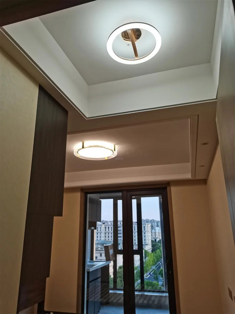 Round Low Profile Ceiling Light ∅ 15.7″ - Flush Mounts-1-Yiosilamp