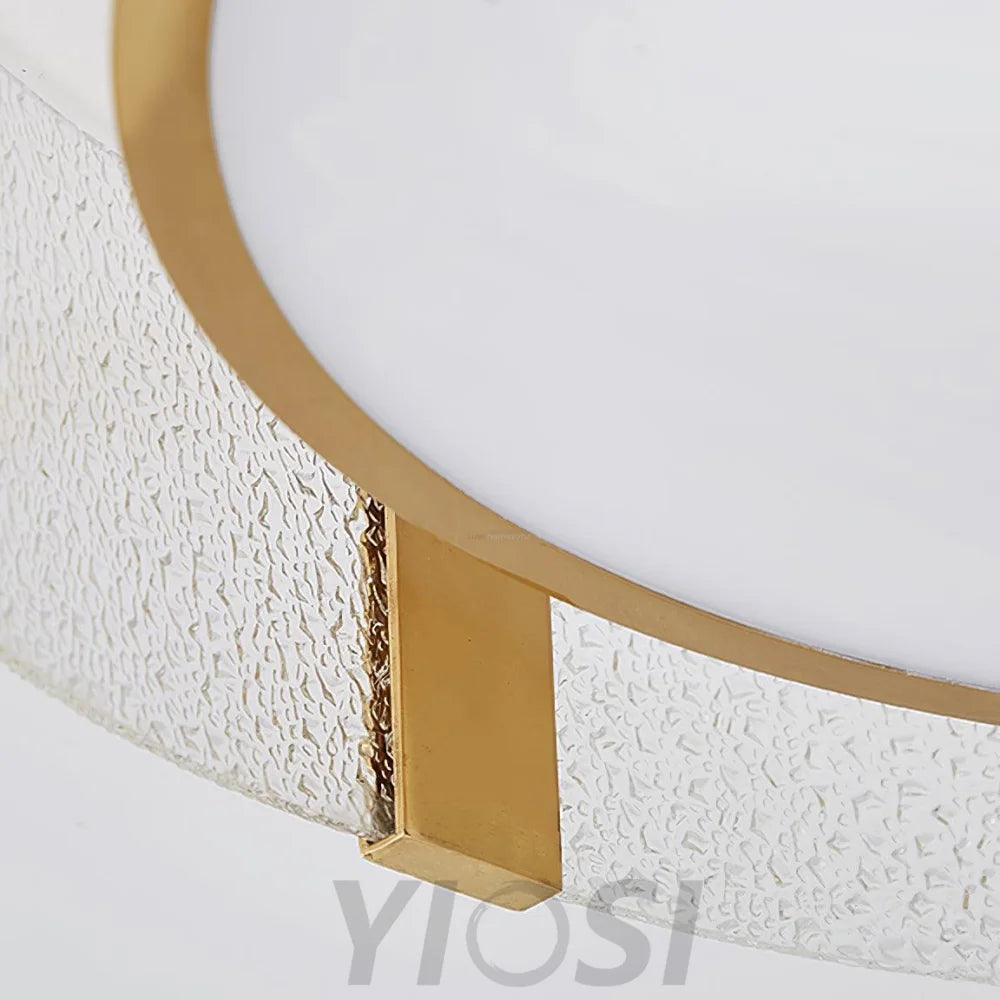 Round Low Profile Ceiling Light ∅ 15.7″ - Flush Mounts-1-Yiosilamp