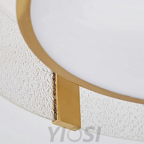 Round Low Profile Ceiling Light ∅ 15.7″ - Flush Mounts-1-Yiosilamp