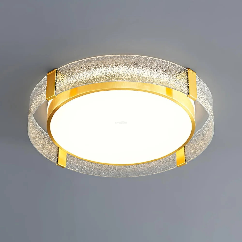 Round Low Profile Ceiling Light ∅ 15.7″ - Flush Mounts-1-Yiosilamp