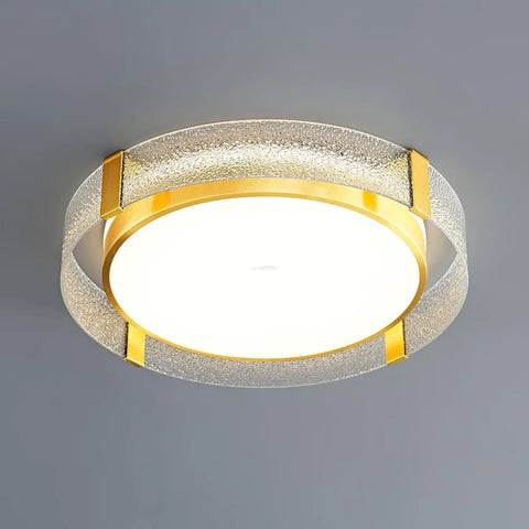 Round Low Profile Ceiling Light ∅ 15.7″ - Flush Mounts-1-Yiosilamp