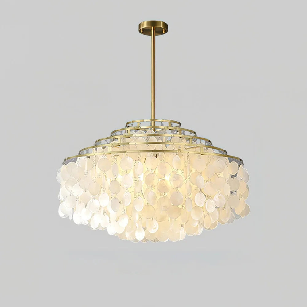 Round Shell Chandelier B with 2/3/4/5 layer - Yiosilamp