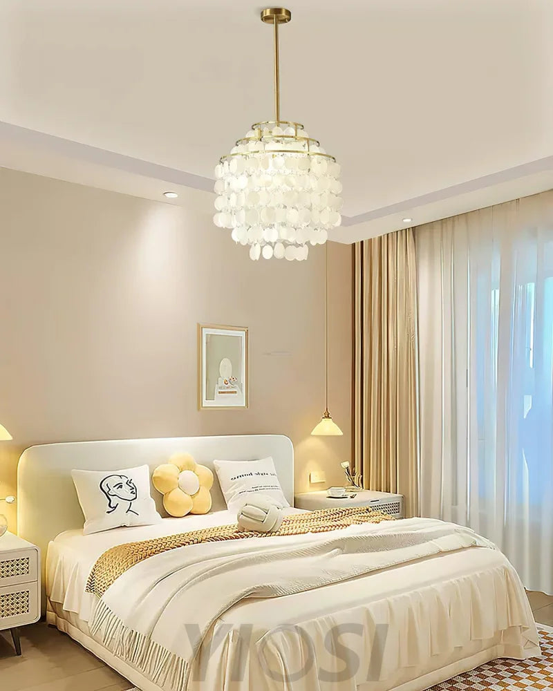 Round Shell Chandelier B with 2/3/4/5 layer - Yiosilamp
