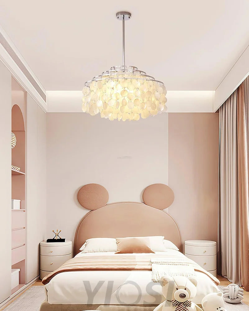 Round Shell Chandelier B with 2/3/4/5 layer - Yiosilamp