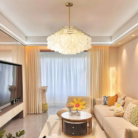 Round Shell Chandelier B with 2/3/4/5 layer - Yiosilamp