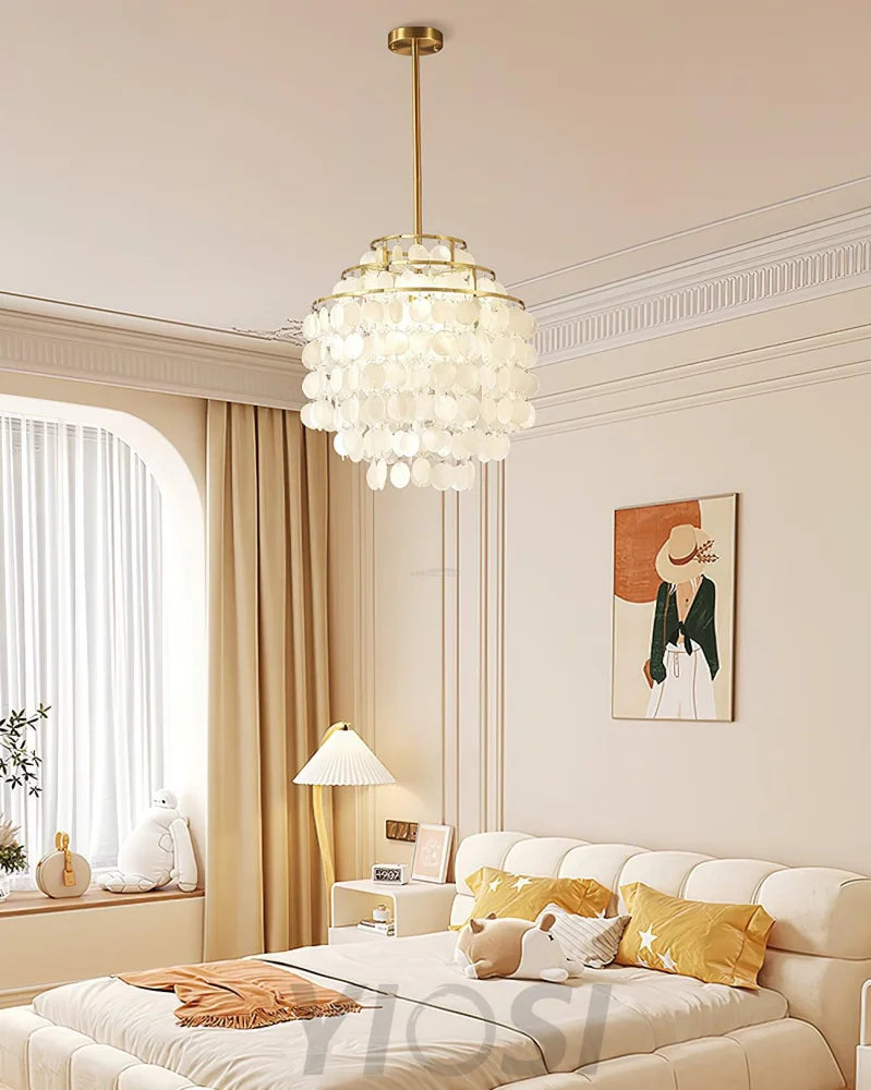 Round Shell Chandelier B with 2/3/4/5 layer - Yiosilamp