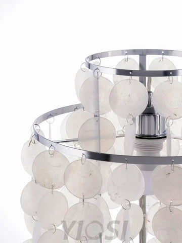 Round Shell Table Lamp ∅ 11.8″ - Cylinder-1-Yiosilamp