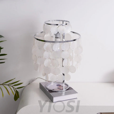 Round Shell Table Lamp ∅ 11.8″ - Cylinder-1-Yiosilamp