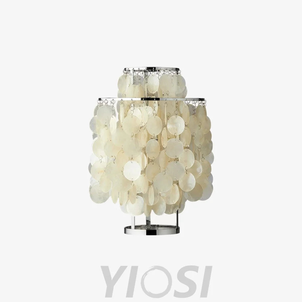 Round Shell Table Lamp ∅ 11.8″ - Cylinder-1-Yiosilamp