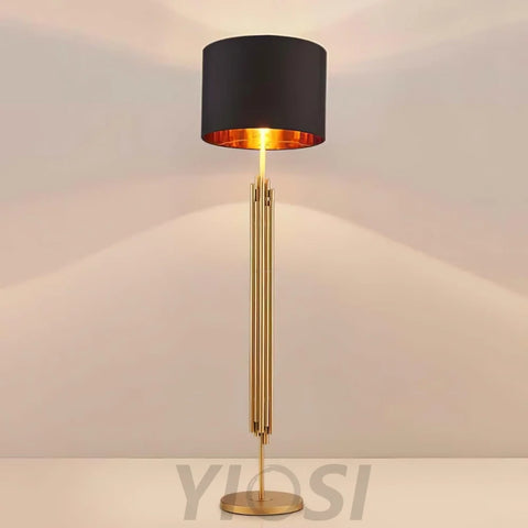 Rubell Floor Light  ∅ 17.7″ - Gold&Black-1-Yiosilamp