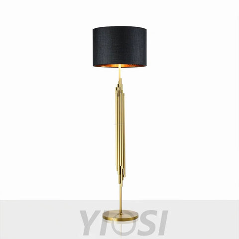 Rubell Floor Light  ∅ 17.7″ - Gold&Black-1-Yiosilamp