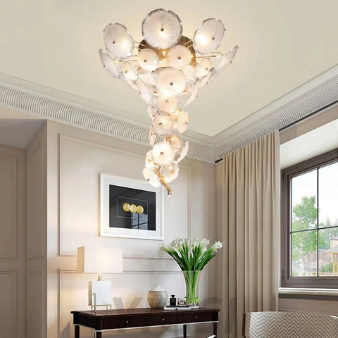 Ruby Modern Water Glass Branch Chandelier For Staircase Chandeliers For Dining Room Stairways Foyer