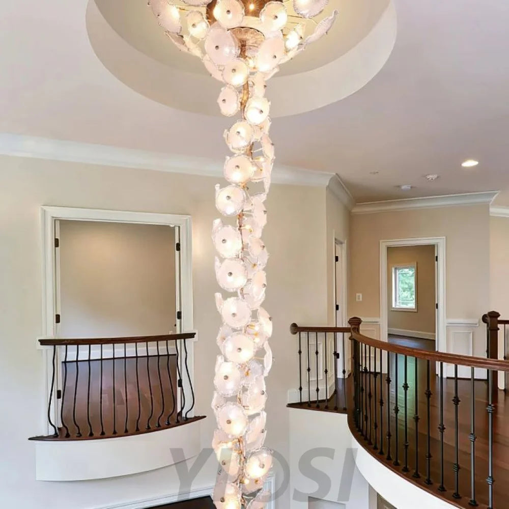 Ruby Modern Water Glass Branch Chandelier For Staircase Chandeliers For Dining Room Stairways Foyer