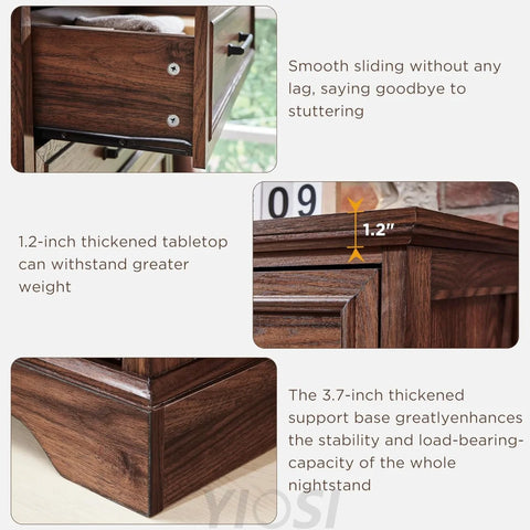 Rustic Farmhouse 8 Drawer Dresser Chest: Wide Wood Organizer