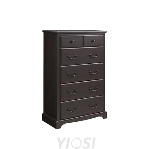 Rustic Tall 6-Drawer Dresser Chest for Bedroom
