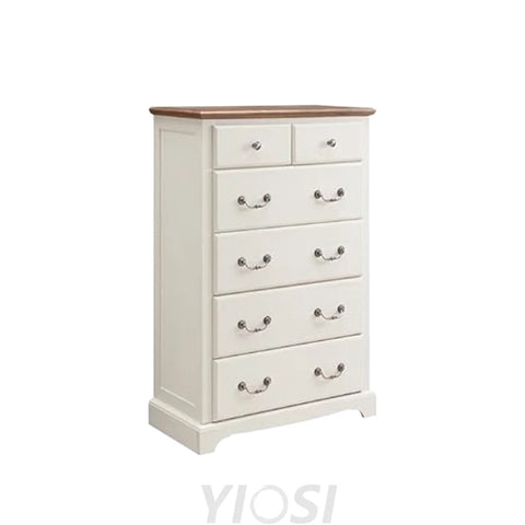 Rustic Tall 6-Drawer Dresser Chest for Bedroom