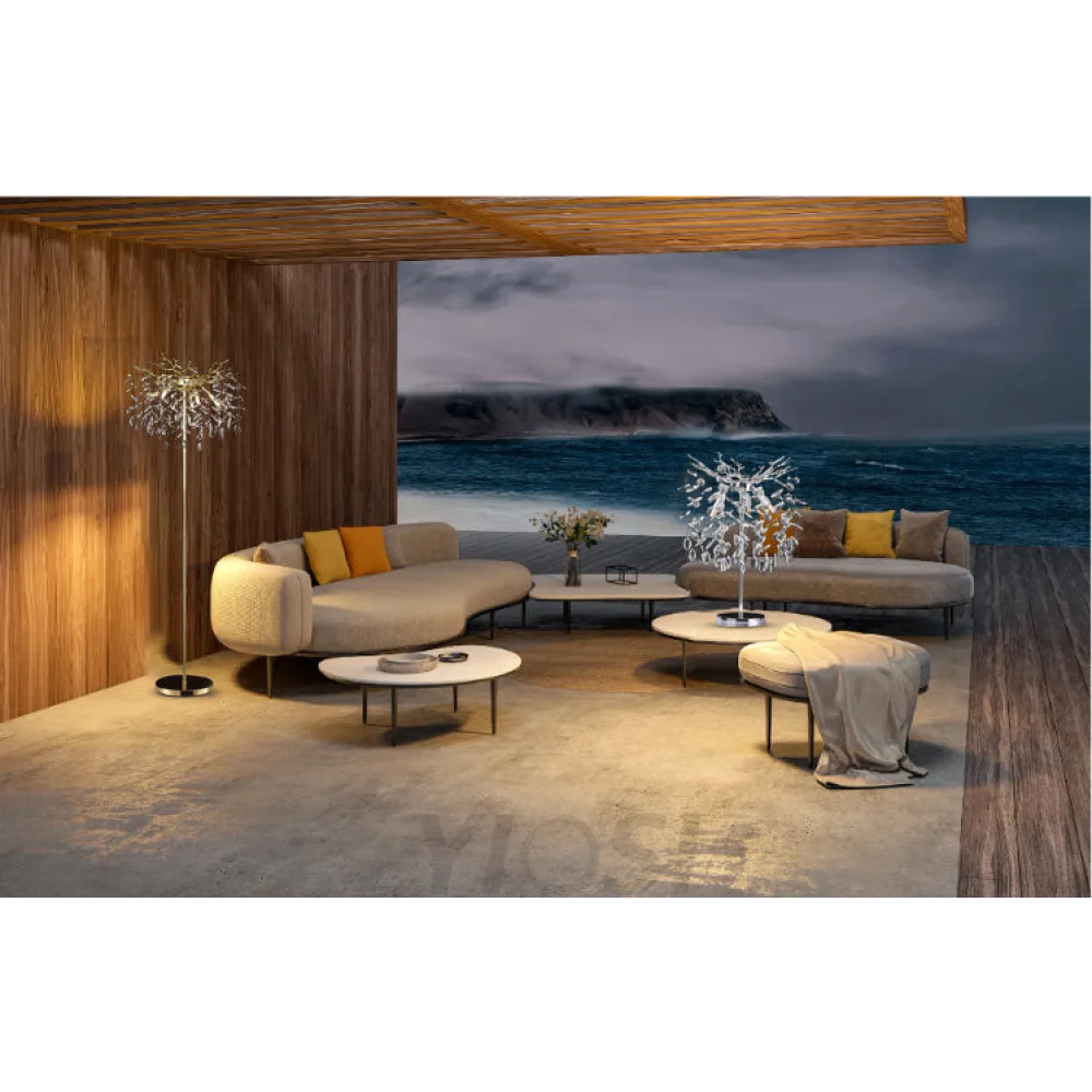 Salome Modern Clear Crystal Table Lamp For Bedroom Branch Chandelier