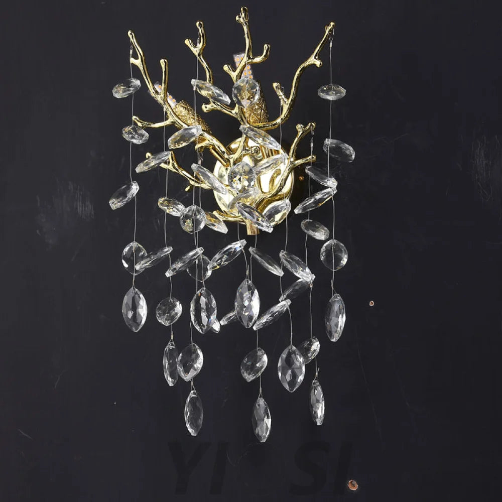 Salome Modern Stylish Crystal Wall Sconce For Bedroom Living Room