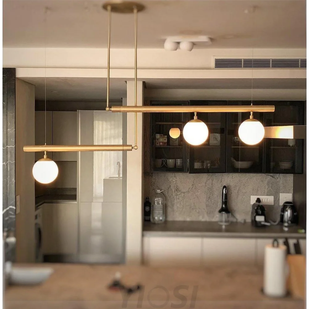 Vakkerlight Satellite Geometric Modern Ceiling Pendant Light – Gold/Black/Brass