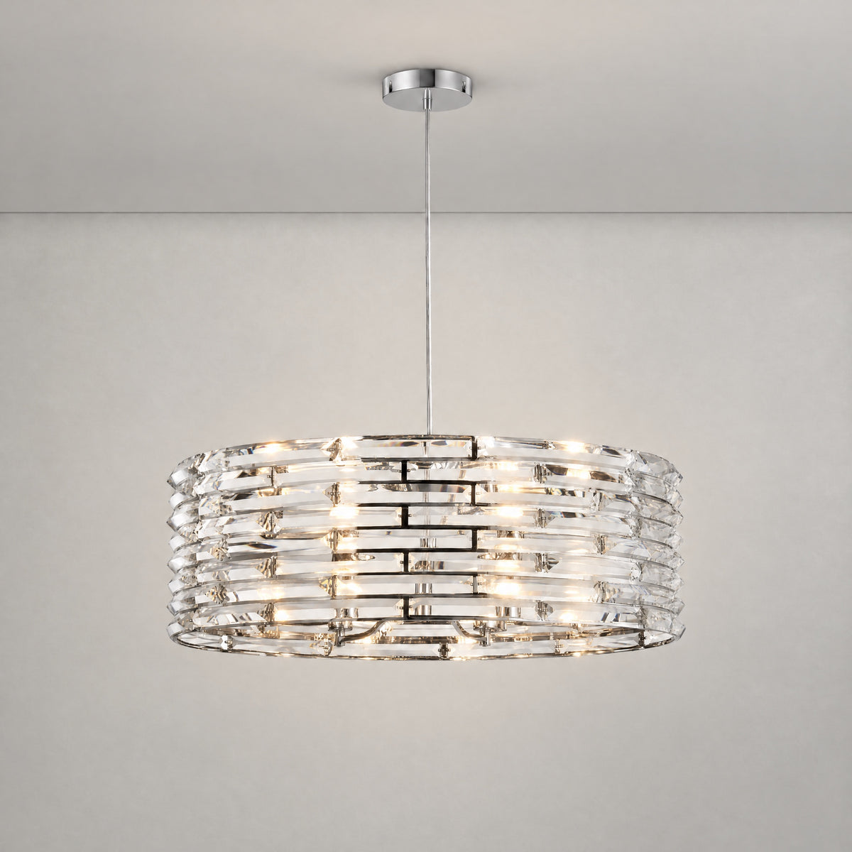 Saturno Disc Halo Chandelier