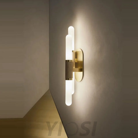 Scandal Modern Glass Leather Wall Sconce