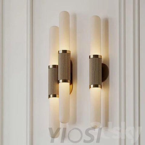 Scandal Modern Glass Leather Wall Sconce