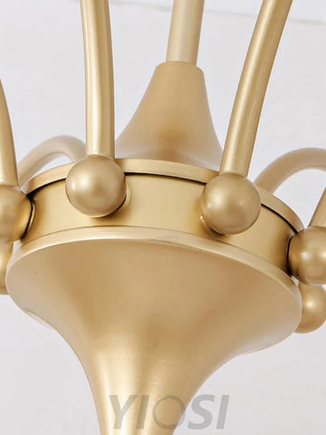 Sculptural Glass Chandelier with 6/8/10 heads - Bend, Marshmallow Chandelier-1-Yiosilamp