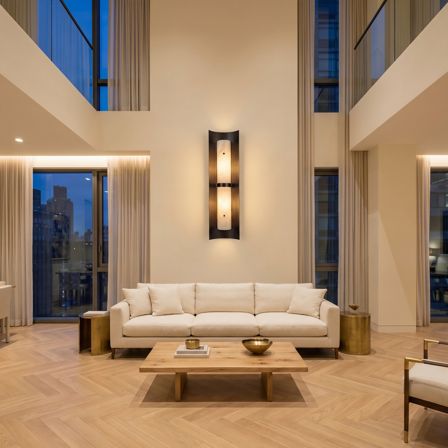 Yiosi Scultura Dual Cylinder Cage Wall Sconce - Image 3