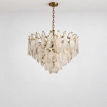 Seraphina Shell Teardrop Chandelier – lights off