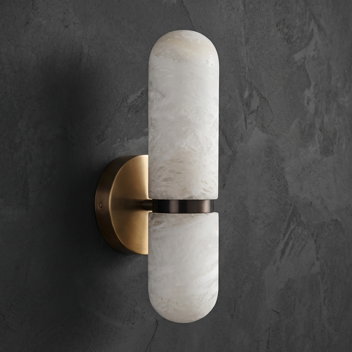 Yiosi Sfera Twin Arch Alabaster Wall Sconce - Image 2