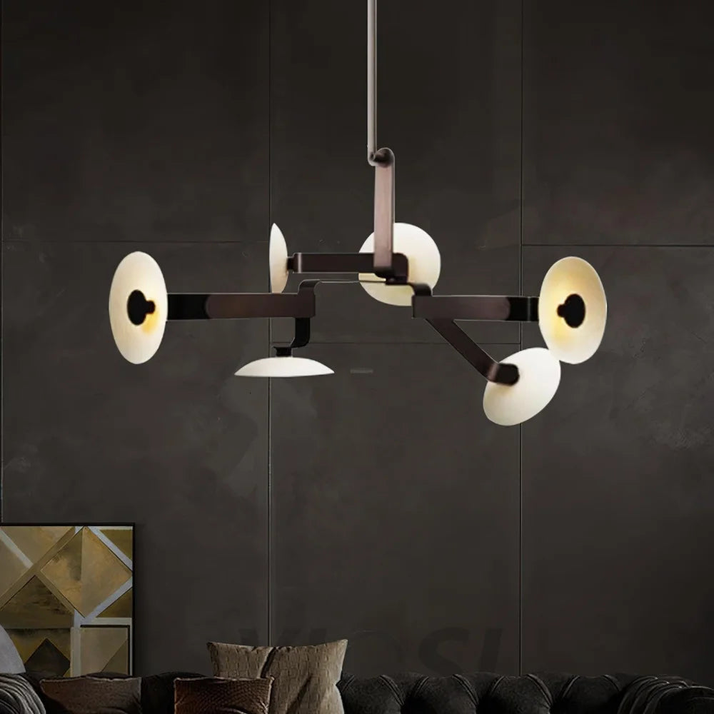 Sheba Classical Chandelier  ∅ 31.5" - Brown & White, Unknown-1-Yiosilamp