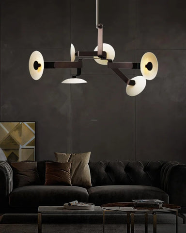Sheba Classical Chandelier  ∅ 31.5" - Brown & White, Unknown-1-Yiosilamp