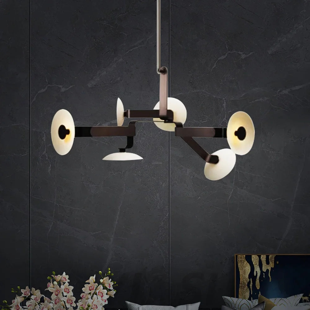 Sheba Classical Chandelier  ∅ 31.5" - Brown & White, Unknown-1-Yiosilamp