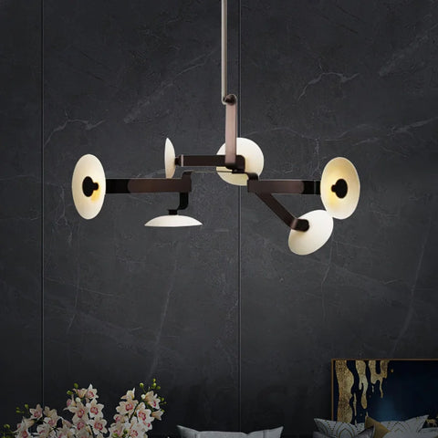 Sheba Classical Chandelier  ∅ 31.5" - Brown & White, Unknown-1-Yiosilamp