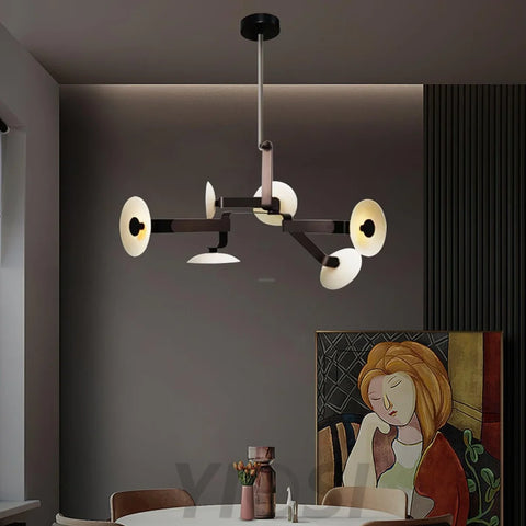 Sheba Classical Chandelier  ∅ 31.5" - Brown & White, Unknown-1-Yiosilamp