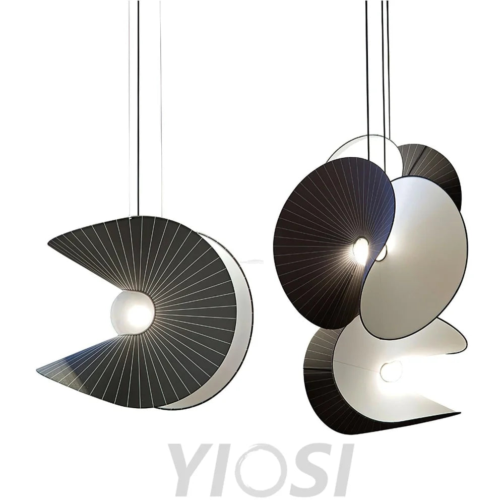 Shell Nordic Pendant - Pleated-1-Yiosilamp