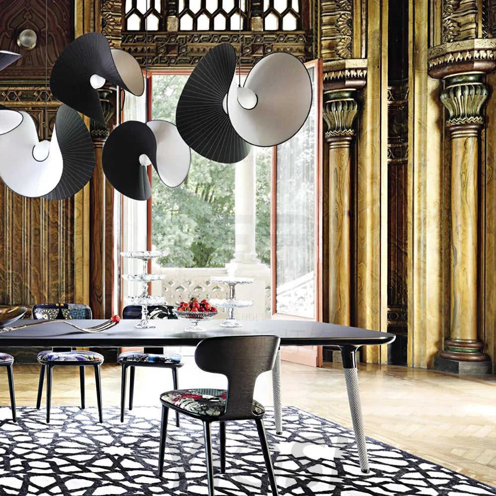Shell Nordic Pendant - Pleated-1-Yiosilamp