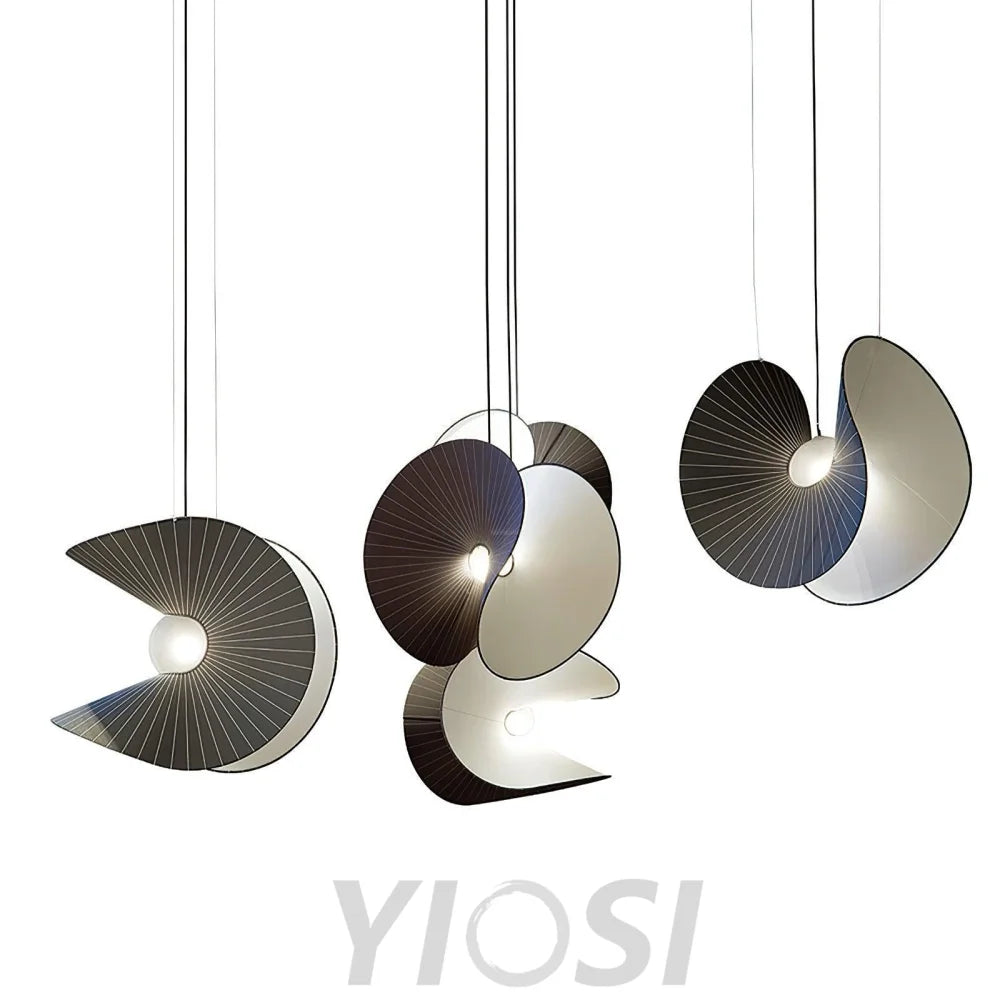 Shell Nordic Pendant - Pleated-1-Yiosilamp
