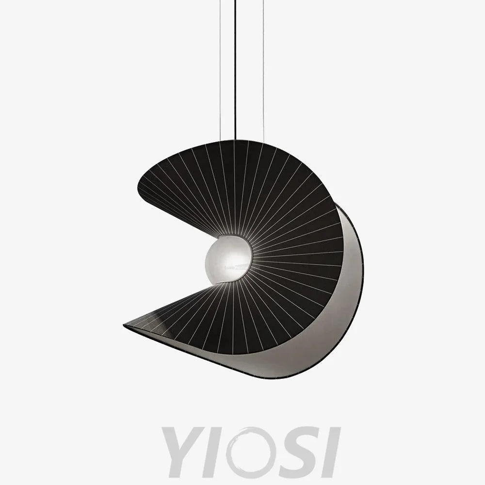Shell Nordic Pendant - Pleated-1-Yiosilamp