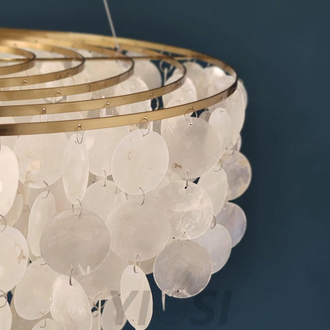 Shell Wind Chime Chandelier ∅ 19.7″ - Yiosilamp