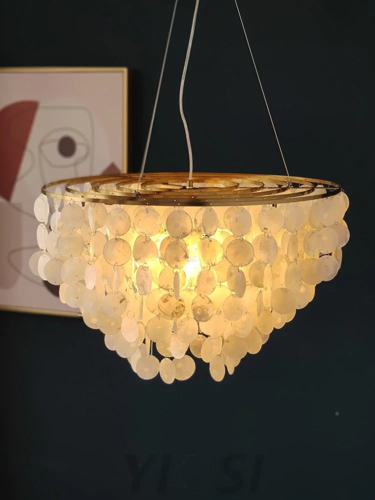 Shell Wind Chime Chandelier ∅ 19.7″ - Yiosilamp