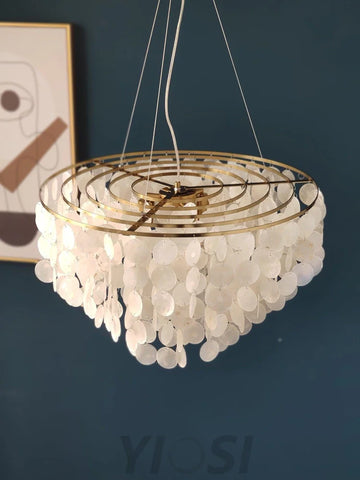 Shell Wind Chime Chandelier ∅ 19.7″ - Yiosilamp