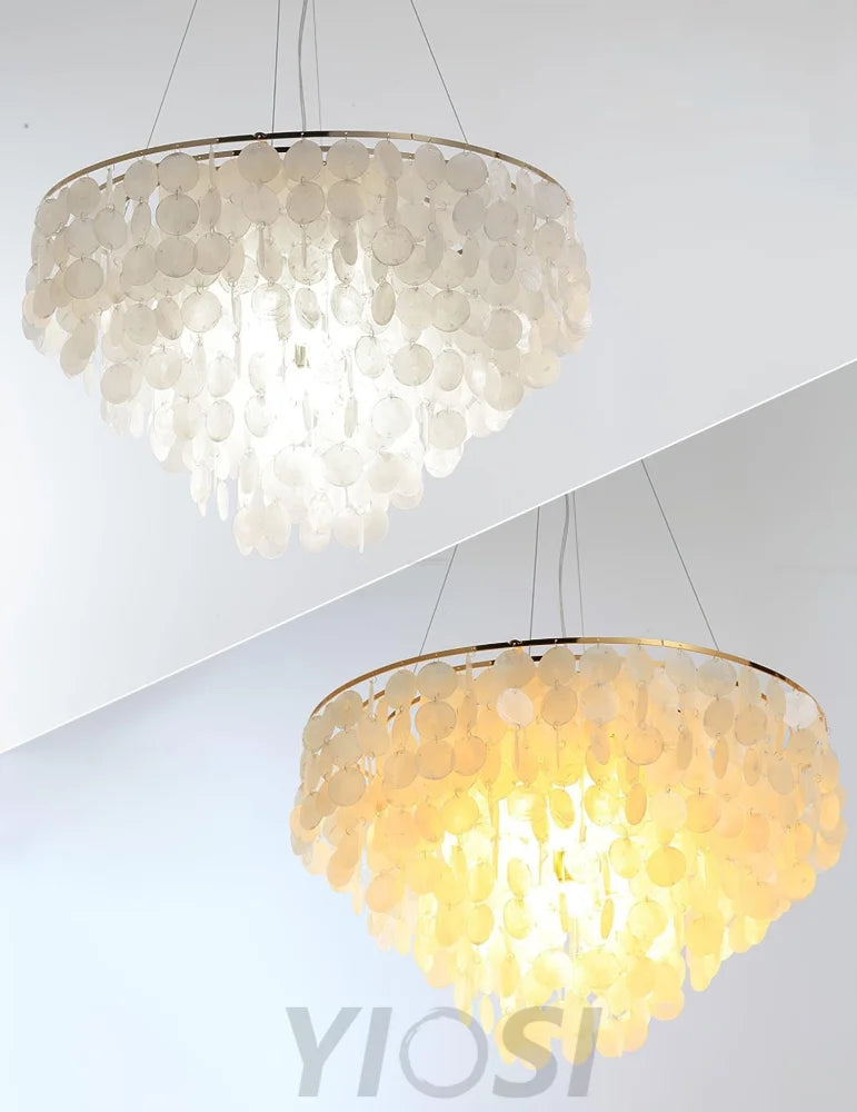 Shell Wind Chime Chandelier ∅ 19.7″ - Yiosilamp