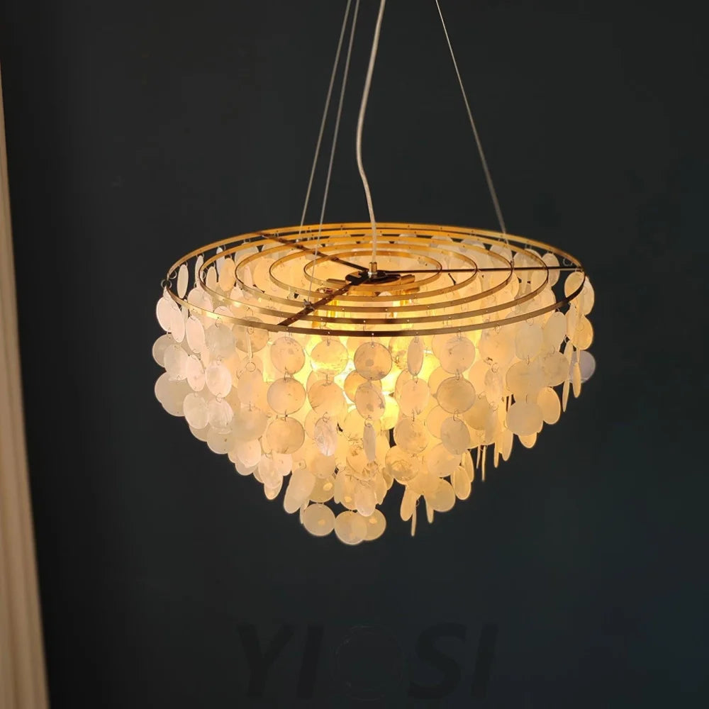 Shell Wind Chime Chandelier ∅ 19.7″ - Yiosilamp